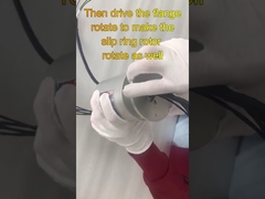 अंधा शाफ्ट रोटरी यूनियन स्लिप रिंग बिजली और एन्कोडर सिग्नल को एकीकृत करता है