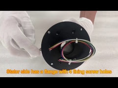 25.4 मिमी खोखले शाफ्ट स्लिप रिंग IP55 वाटरप्रूफ डिज़ाइन,