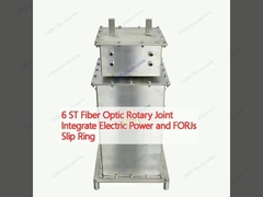 6 ST फाइबर ऑप्टिक रोटरी संयुक्त एकीकृत विद्युत शक्ति और FORJs स्लिप रिंग