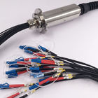 मल्टी - चैनल फाइबर ऑप्टिकल रोटरी जॉइंट IP54 38 मिमी वेव लंबाई 300rpm स्पीड