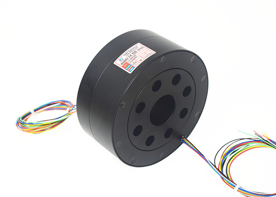 8 रिंग्स सिग्नल इंडस्ट्रियल स्लिप रिंग 300rpm कम विद्युत शोर 30mohm IP51
