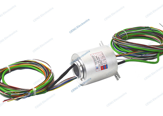 1000M गिगाबिट ईथरनेट इंटीग्रेटेड स्लिप रिंग कीमती धातु संपर्क 0 - 300rpm