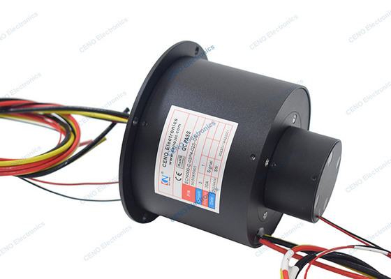 औद्योगिक उपयोग के लिए इलेक्ट्रिकल कलेक्टर के साथ 0 - 12000rpm हाई स्पीड स्लिप रिंग