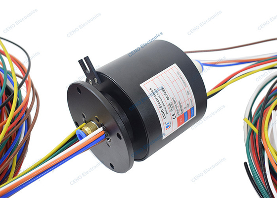 इंटीग्रेटेड स्लिप रिंग न्यूमेटिक रोटरी यूनियन 250rpm कंबाइंड इलेक्ट्रिक पावर और