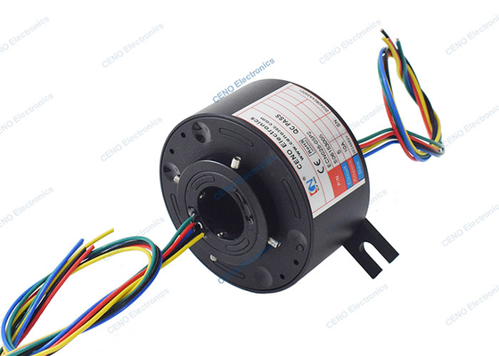 0-300rpm Through Hole Slip Ring With Inner Bore 25.4mm औद्योगिक प्रणाली के लिए
