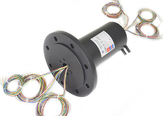 वर्क स्पीड 300rpm इंडस्ट्रियल स्लिप रिंग 30x2A स्क्रू कीमती धातु के साथ फिक्स्ड